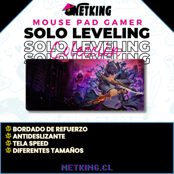 Mouse Pad Gamer Solo Leveling 70x30 cm M04