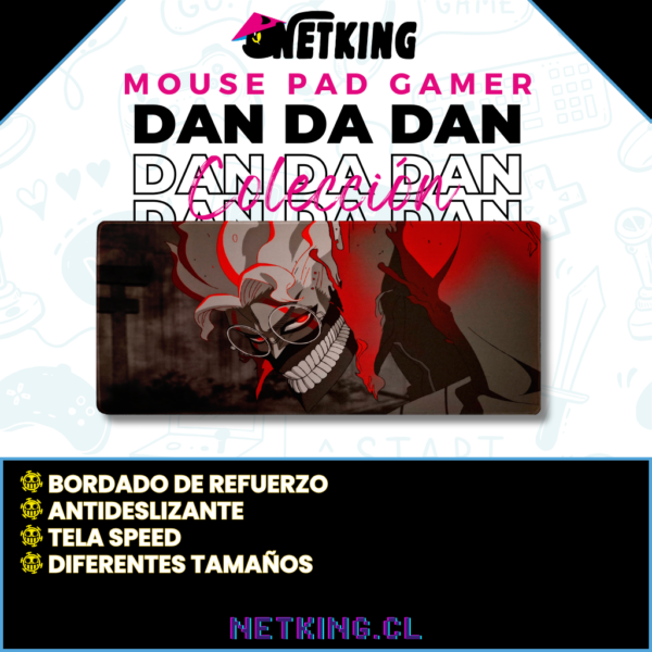 Mouse Pad Gamer Dan Da Dan 70x30 cm M01
