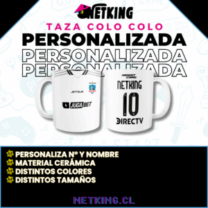 Taza Colo Colo 2025 Personalizado Nombre Y Número