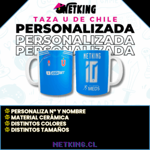 Taza U De Chile 2025 Personalizado Nombre Y Número