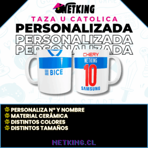 Taza U Católica 2025 Personalizado Nombre Y Número