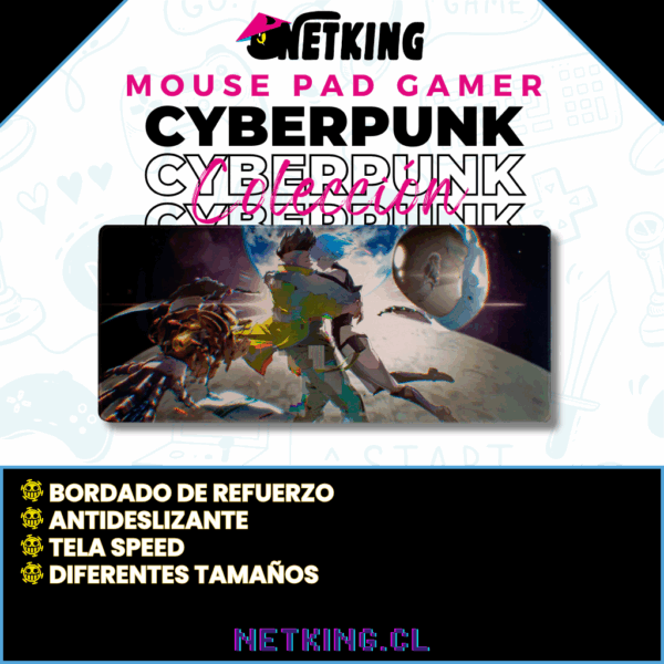 Mouse Pad Gamer Cyberpunk: Edgerunners 70x30 cm M02