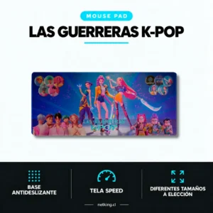 Mouse Pad Gamer Las guerreras K-pop M01