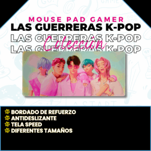 Mouse Pad Gamer Las guerreras K-pop M04